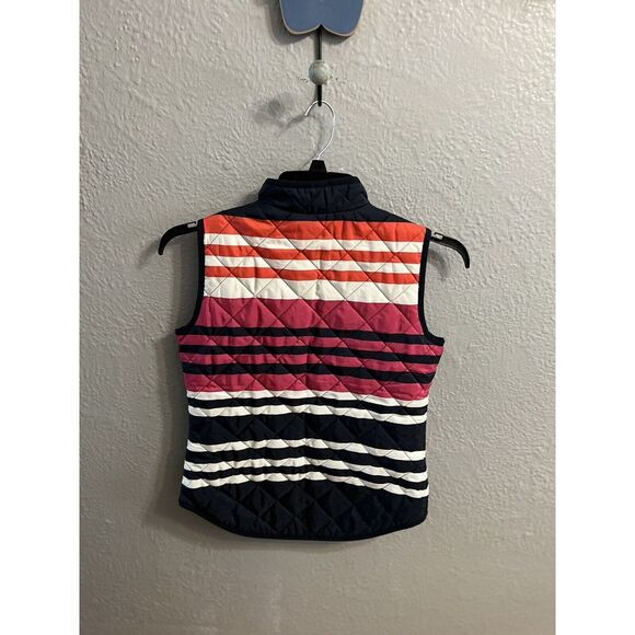 Crown & Ivy Women's Vest Blue Striped Size PS - Picture 5 of 7